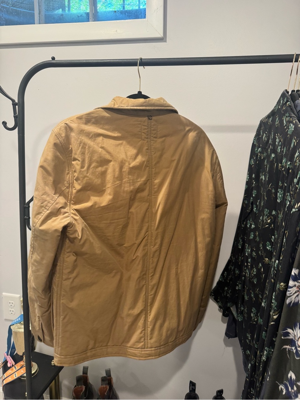 Billy Reid Tan Lightweight Shirt Jacket - Picture 2 of 3